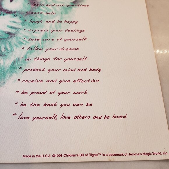 Children's Bill of Rights Print by Marilyn Zapp - Picture 2 of 5